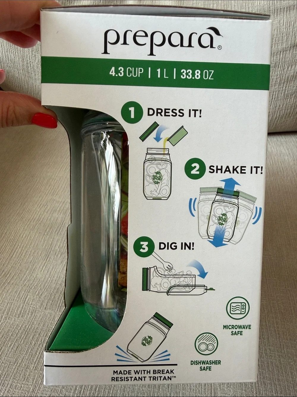 prepara 2 pack salad pods